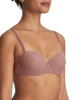 MARIE JO Louie Padded Balcony Bra - Satin Taupe -FREYA Shop braforme lingerie marie jo louie bra 0122099 sat s