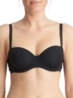 MARIE JO Louie Padded Balcony Bra - Black