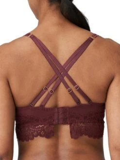 Twist First Night Longline Plunge Bra - Merlot -FREYA Shop braforme lingerie primadonna twist 0141886 mrl merlot b1
