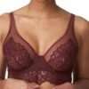 Twist First Night Longline Plunge Bra - Merlot -FREYA Shop braforme lingerie primadonna twist 0141886 mrl merlot f