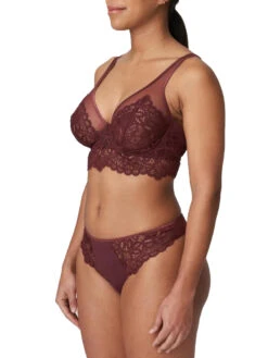 Twist First Night Longline Plunge Bra - Merlot -FREYA Shop braforme lingerie primadonna twist 0141886 mrl merlot full