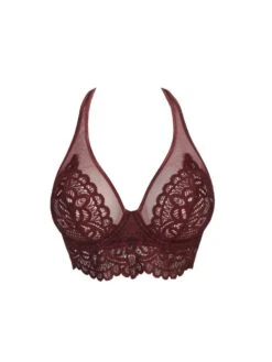 Twist First Night Longline Plunge Bra - Merlot -FREYA Shop braforme lingerie primadonna twist 0141886 mrl merlot p1