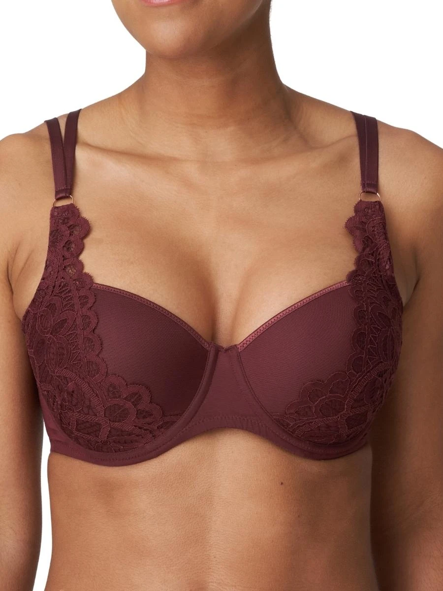 Twist First Night Padded Balcony Bra - Merlot 3 Twist First Night Padded Balcony Bra - Merlot