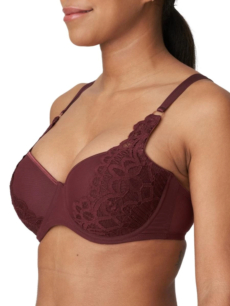 Twist First Night Padded Balcony Bra - Merlot 6 Twist First Night Padded Balcony Bra - Merlot - Image 4