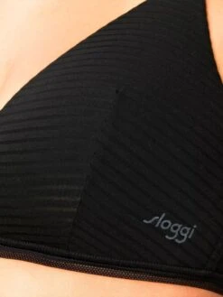 Sloggi Ever Fresh Plus Plunge Bralette - Black -FREYA Shop braforme lingerie sloggi bra 10211307 0004 c