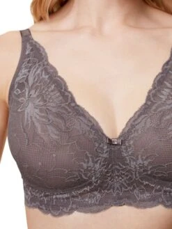 Triumph Amourette Charm Non-Wired Bra - Pigeon Grey -FREYA Shop braforme lingerie triumph bra amourette charm 10214451 3091 close