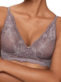 Triumph Amourette Charm Non-Wired Bra - Pigeon Grey -FREYA Shop braforme lingerie triumph bra amourette charm 10214451 3091 close1