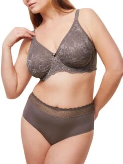 Triumph Amourette Charm High Apex Bra - Pigeon Grey -FREYA Shop braforme lingerie triumph bras amourette charm 10214458 3091 full