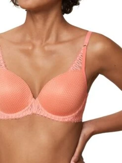 Triumph Aura Spotlight Half Cup Bra - Sugar Coral -FREYA Shop braforme lingerie triumph bras aura 10207996 4128 close