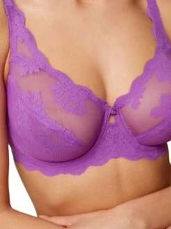 Triumph Amourette 300 High Apex Bra - Blueberry Cream -FREYA Shop braforme lingerie triumph briefs amourette 300 summer 10214453 3089 close