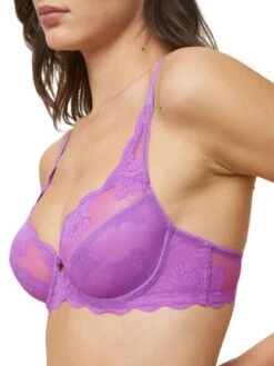 Triumph Amourette 300 High Apex Bra - Blueberry Cream -FREYA Shop braforme lingerie triumph briefs amourette 300 summer 10214453 3089 close1