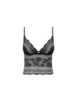 Wacoal Ravissant Bralette - Black -FREYA Shop braforme lingerie wacoal ravissant longline bralette we600512 black p