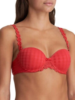 MARIE JO Avero Padded Strapless Bra - Scarlet -FREYA Shop braforme marie jo avero 0200413 sca padded strapless bra s