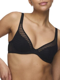 MARIE JO Basyl Half Padded Plunge Bra - Black