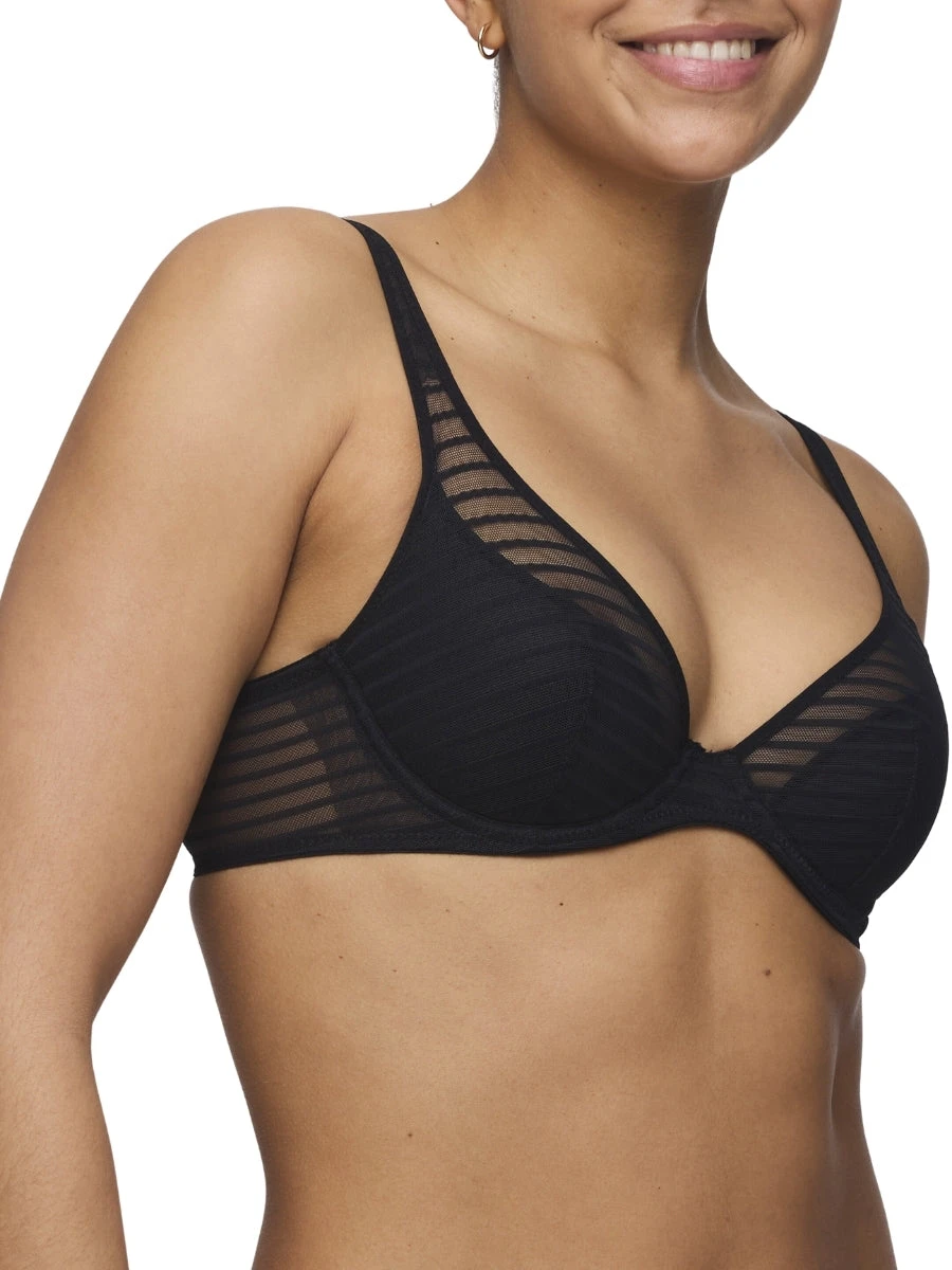 MARIE JO Basyl Half Padded Plunge Bra - Black 5 MARIE JO Basyl Half Padded Plunge Bra - Black - Image 3
