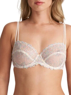 MARIE JO Jane Horizontal Seam Balcony Bra - Boudoir Cream