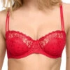 MARIE JO Jane Half Padded Balcony Bra - True Red -FREYA Shop braforme marie jo jane 0101335 TRR f