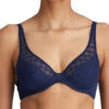 MARIE JO Jereme Half Padded Plunge Bra - Sapphire Blue -FREYA Shop braforme marie jo jereme 0122395 SAF f