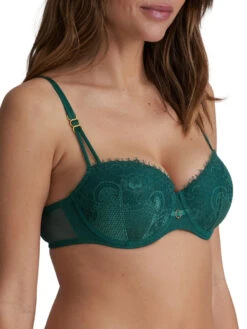 MARIE JO Junoo Padded Balcony Bra - Jasper Green -FREYA Shop braforme marie jo junoo 0102719 JAS s