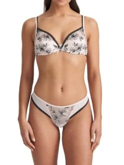 MARIE JO Noorah Half Padded Balcony Bra - Black/Blush -FREYA Shop braforme marie jo lingerie bras noorah bnb 0102625 full