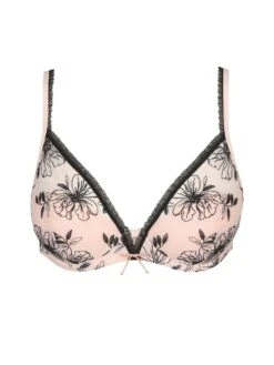MARIE JO Noorah Half Padded Balcony Bra - Black/Blush -FREYA Shop braforme marie jo lingerie bras noorah bnb 0102625 p