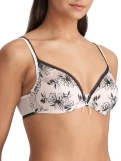 MARIE JO Noorah Half Padded Balcony Bra - Black/Blush -FREYA Shop braforme marie jo lingerie bras noorah bnb 0102625 s