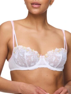 MARIE JO Lizelot Vertical Seam Balcony Bra - White