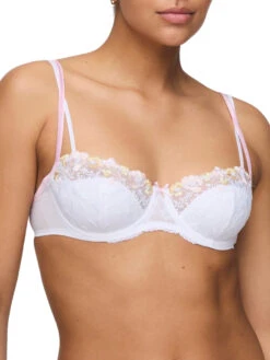 MARIE JO Lizelot Half Padded Balcony Bra - White