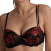 MARIE JO Selyna Padded Balcony Bra - Spicy Red -FREYA Shop braforme marie jo selyna 0102839 SRD f