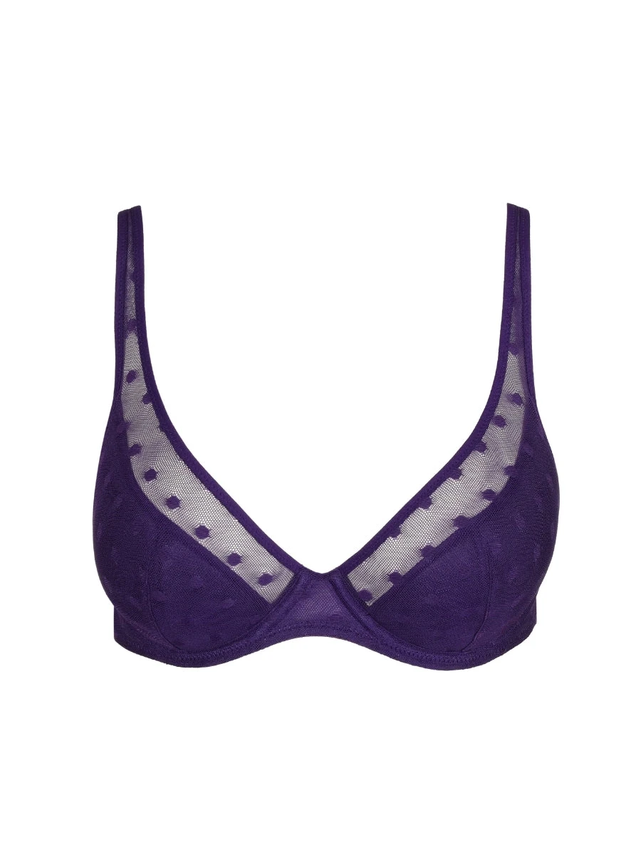 MARIE JO Tulio Half Padded Plunge Bra - Majestic Purple 9 MARIE JO Tulio Half Padded Plunge Bra - Majestic Purple - Image 7