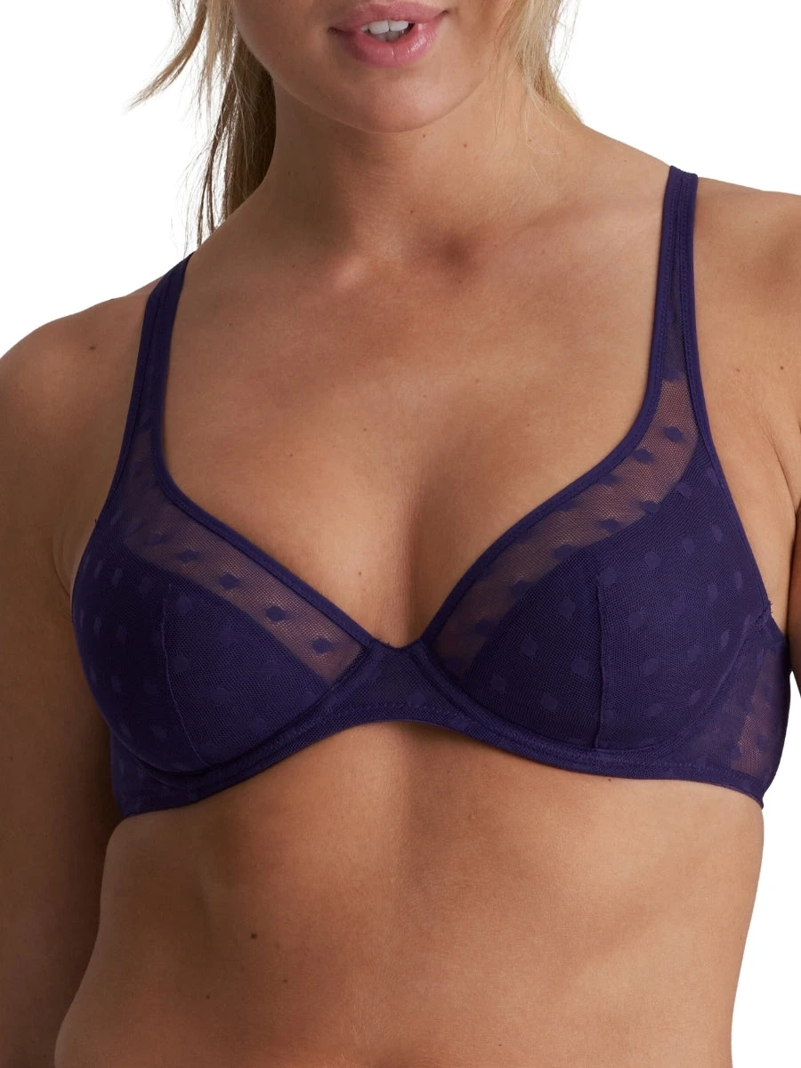 MARIE JO Tulio Half Padded Plunge Bra - Majestic Purple 3 MARIE JO Tulio Half Padded Plunge Bra - Majestic Purple
