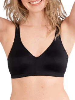 Naturana Elasticup - One Size Fits All Soft Bra - Black