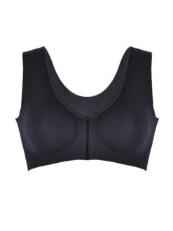 Naturana Wellness Front Fastening Soft Cup Bra - Black