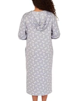 Penguin Print Lounge Dress -FREYA Shop braforme nightwear 33566 blue b