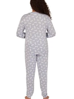 Penguin Print Pyjama Set -FREYA Shop braforme nightwear 33578 blue b