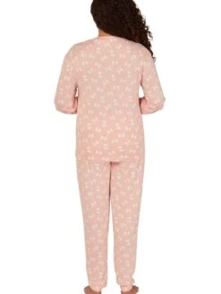 Penguin Print Pyjama Set -FREYA Shop braforme nightwear 33578 pink b