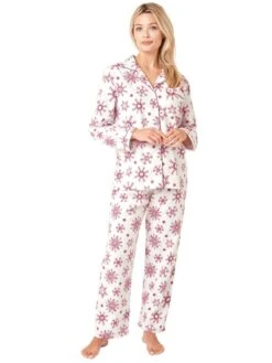 Printed Brushed Cotton Pyjama Set -FREYA Shop braforme nightwear 38093 pink f 620b4dcc 20ac 4bdc 8f09 c2d0c57f3896