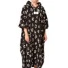 Bold Animal Print Fleece Poncho -FREYA Shop braforme nightwear 38314 black f