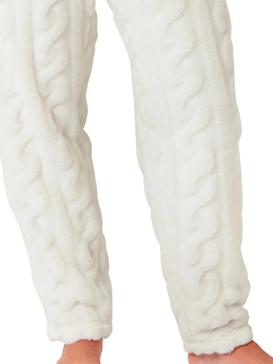 Cable Knit Fleece Pyjama Set 7 Cable Knit Fleece Pyjama Set - Image 5