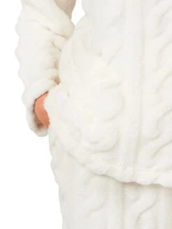 Cable Knit Fleece Pyjama Set 15 Cable Knit Fleece Pyjama Set -FREYA Shop braforme nightwear 38581 cream pocket