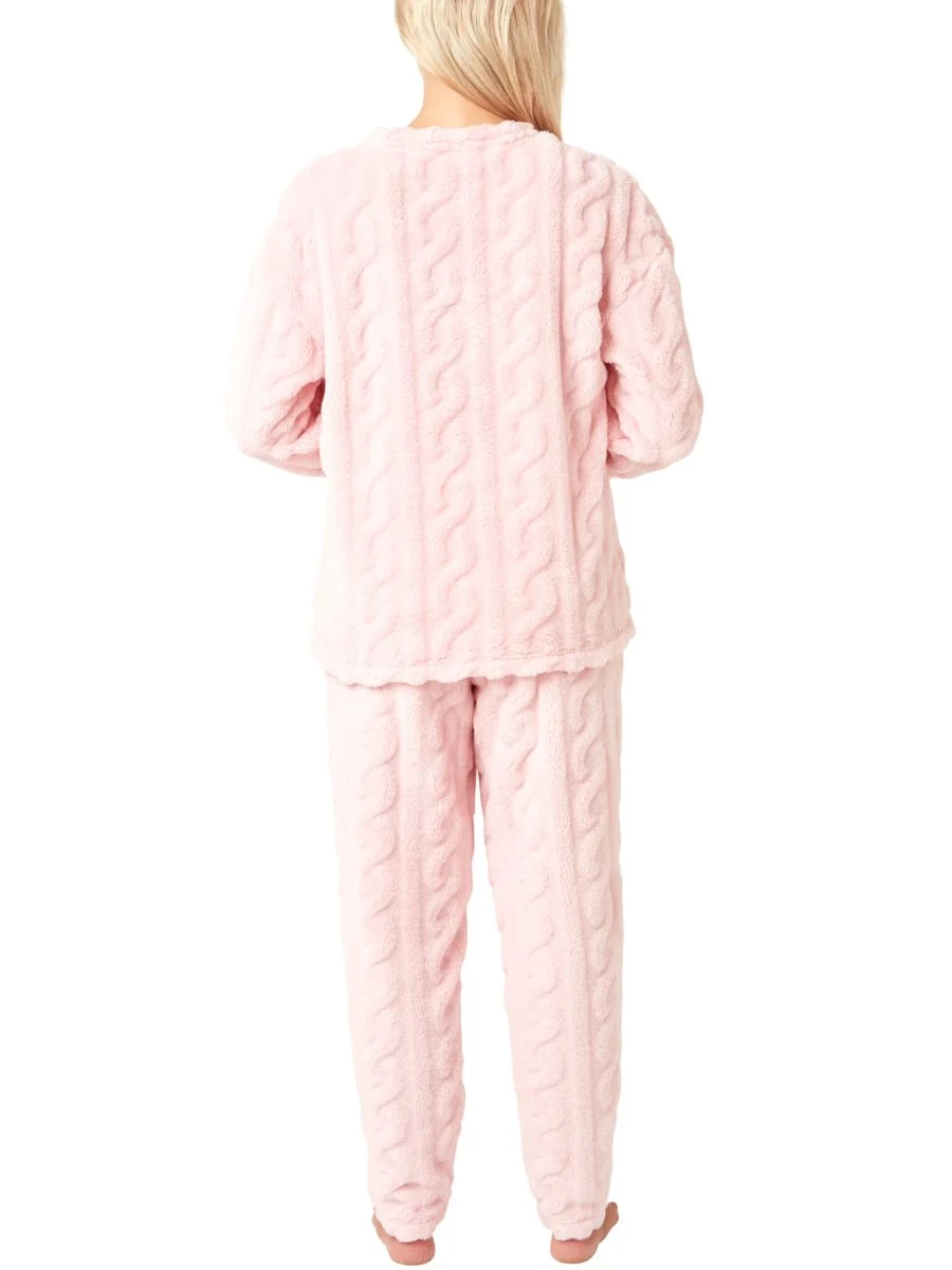 Cable Knit Fleece Pyjama Set 10 Cable Knit Fleece Pyjama Set - Image 8