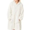 Cable Knit Fleece Poncho -FREYA Shop braforme nightwear 38582 cream f