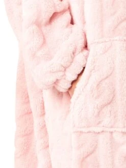 Cable Knit Fleece Poncho -FREYA Shop braforme nightwear 38582 pink pocket