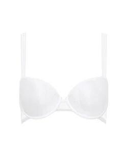 Passionata Maddie Half Cup Memory Bra - White -FREYA Shop braforme p47h90 010 maddie t shirtunderwiredhalfmemoryfoam bra p
