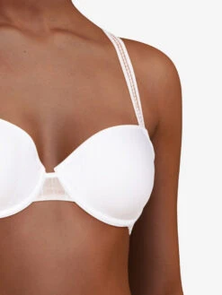 Passionata Maddie Half Cup Memory Bra - White -FREYA Shop braforme p47h90 010 maddie t shirtunderwiredhalfmemoryfoam bra s