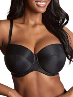 Panache Alice Balcony Strapless Bra - Black -FREYA Shop braforme panache alice 11040 013 2f