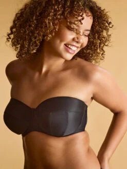 Panache Alice Balcony Strapless Bra - Black -FREYA Shop braforme panache alice 11040 013 2l