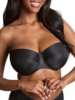 Panache Alice Balcony Strapless Bra - Black
