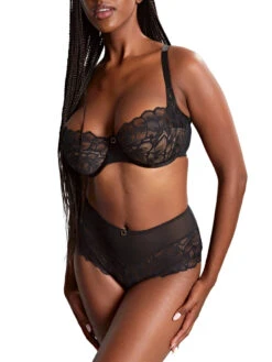 Panache Allure Balcony Bra - Black/Latte -FREYA Shop braforme panache allure 10761 471 2f