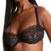 Panache Allure Balcony Bra - Black/Latte -FREYA Shop braforme panache allure 10761 471 f